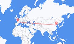 Flights from Yantai to Bergerac