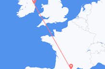 Vluchten van Carcassonne, Frankrijk naar Dublin, Ierland