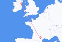 Flyg från Carcassonne, Frankrike till Dublin, Irland