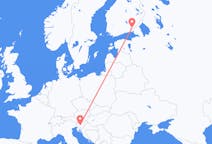 Loty z Lublana, Słowenia do Lappeenranty, Finlandia
