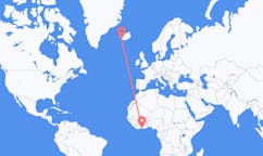 Flights from Abidjan, Côte d’Ivoire to Reykjavik, Iceland