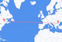 Flyreiser fra Québec, Canada til București, Romania