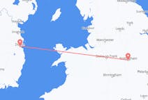 Vluchten van Nottingham, Engeland naar Dublin, Ierland