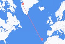 Flyreiser fra Kangerlussuaq, til La Palma