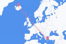Flights from Akureyri to Santorini