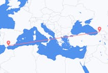 Flyg från Kutaisi, Georgien till Málaga, Spanien