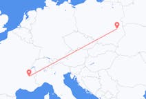 Flights from Grenoble in France to Lublin in Poland