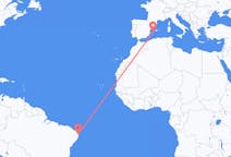 Flights from João Pessoa, Paraíba, Brazil to Ibiza, Spain