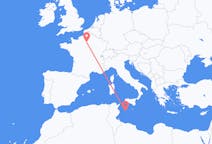 Flyrejser fra Lampedusa, Italien til Paris, Frankrig