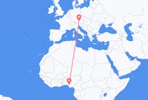 Flyrejser fra Benin by, Nigeria til Salzburg, Østrig