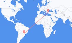 Flyreiser fra Londrina, Brasil til Canakkale, Tyrkia
