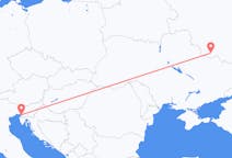 Fly fra Belgorod til Trieste