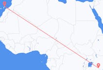 Flyreiser fra Mount Kilimanjaro, til Lanzarote