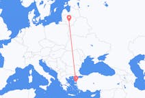 Flyreiser fra Kaunas, Litauen til Mytilene, Hellas