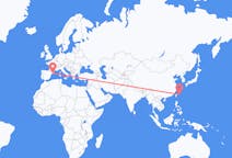 Flyreiser fra Ishigaki, Okinawa, Japan til Barcelona, Spania