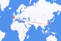 Flyg från Taipei, Taiwan till Santiago de Compostela, Spanien