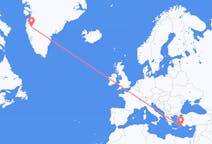 Flights from Kangerlussuaq to Rhodes