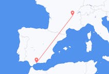 Flüge aus Málaga, Spanien nach Lyon, Frankreich