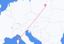 Flyrejser fra Warszawa, Polen til Bastia, Frankrig