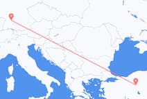 Lennot Ankarasta Stuttgartiin