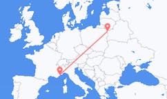 Flights from Nice, France to Grodno, Belarus