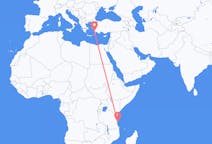 Flights from Mafia Island, Tanzania to Bodrum, Turkey