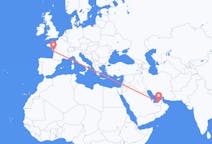 Flyg från Abu Dhabi, Förenade Arabemiraten till La Rochelle, Frankrike