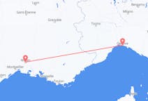 Flights from Nîmes, France to Genoa, Italy