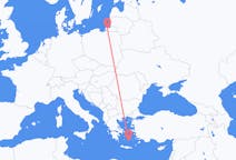 Fly fra Kaliningrad til Santorini