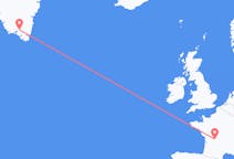 Flyg från Limoges, Frankrike till Narsarsuaq, Grönland