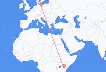 Flyg från Mount Kilimanjaro, Tanzania till Berlin, Maryland, Tyskland