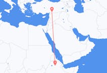 Flyrejser fra Lalibela, Etiopien til Gaziantep, Tyrkiet