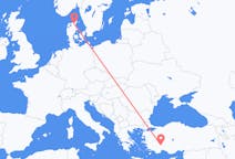 Flights from Isparta, Turkey to Aalborg, Denmark