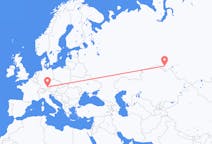 Fly fra München til Omsk