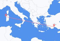 出发地 意大利出发地 阿尔盖罗目的地 土耳其安塔利亚的航班