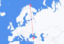 Flyreiser fra Kirkenes, Norge til Kayseri, Tyrkia