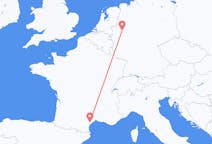 Flyg från Aspiran, Frankrike till Dortmund, Tyskland