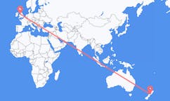 Flyg från Blenheim, Nya Zeeland till Liverpool, England