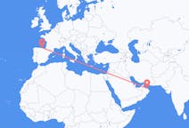 Flights from Muscat to Santander
