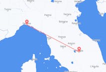 Vluchten van Perugia, Italië naar Genua, Italië