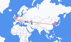 Flights from Daegu, South Korea to Tours, France