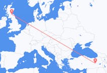 Flyreiser fra Bingöl, Tyrkia til Edinburgh, Skottland