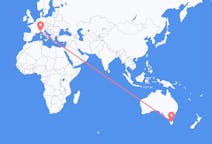 Flyreiser fra City of Launceston, Australia til Genova, Italia