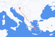 ボスニア・ヘルツェゴビナのバニャ・ルカよりから、ギリシャのパロス島までのフライト