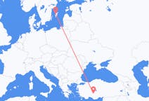 Flyrejser fra Visby til Konya