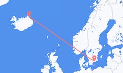 아이슬란드 토르쇼픈에서 출발해 스웨덴 론네비에게(으)로 가는 항공편