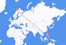 Flüge von Davao, die Phillipinen nach Kiruna, Schweden