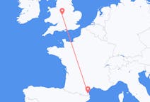 Flyreiser fra Perpignan, Frankrike til Birmingham, England