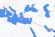 Flights from Dubai, United Arab Emirates to Nice, France