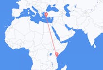 Flyg från Ukunda, Kenya till Rhodes, England, Grekland